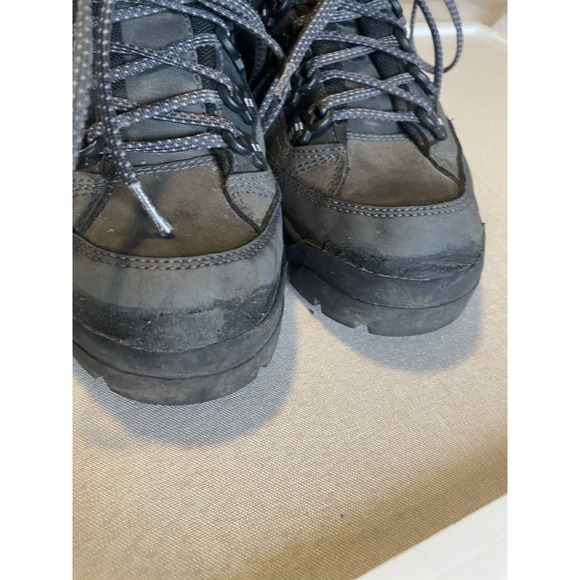 LOWA GoreTex Hiking Boots Men US 8 Grey Renegade GTX Mid Waterproof Lace-Up - Picture 2 of 8